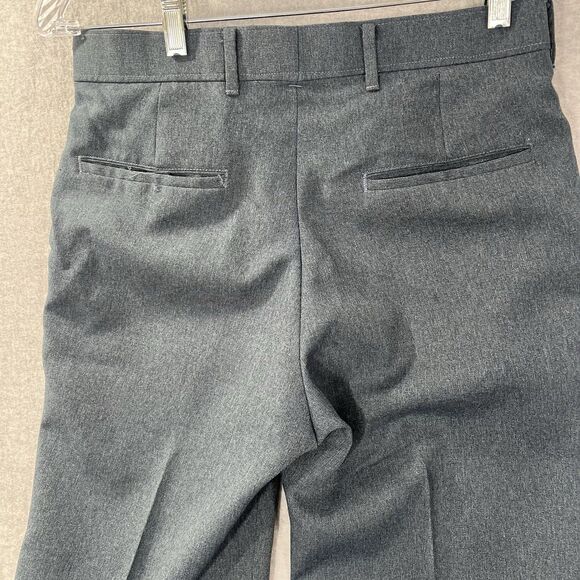 VTG Levi's Menswear Action Slacks Sta-Prest Gray Dress Pant Trouser 31x34 - Picture 11 of 14